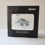 Animaux - Grande couverture en mousseline