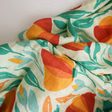 Coperta di mussola grande desing floreale