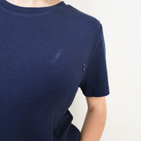 Maglietta per l'allattamento al seno blu navy