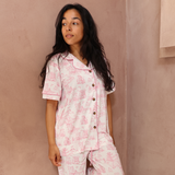 Dames Pyjama Set Roze Toile de Jouy
