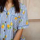 Pyjamas-sæt til damer Mediterannean Lemons